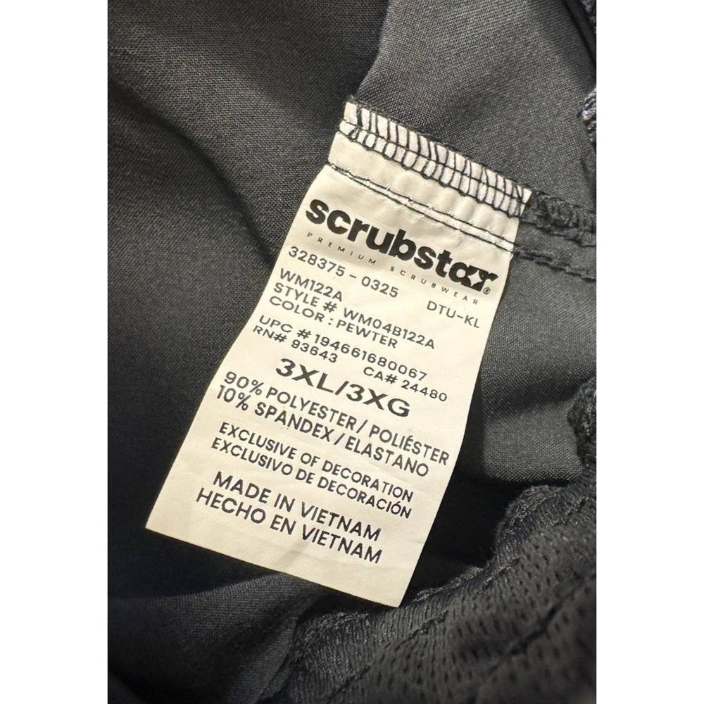 ScrubStar Jogger Women 3XL Pull-On Pants Pockets Yoga Waistband Gray NEW - Picture 3 of 5